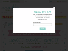 Tablet Screenshot of cornerstorkbabygifts.com